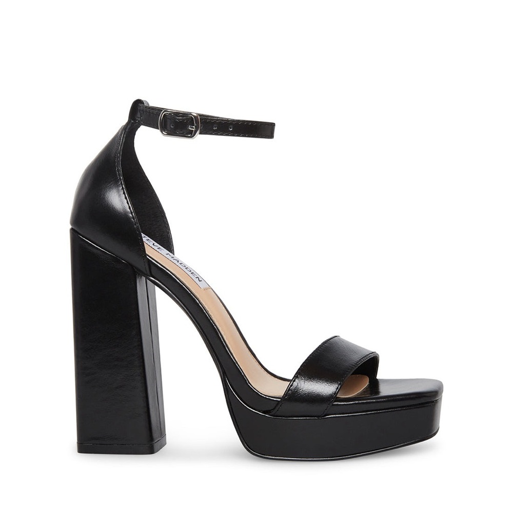 Steve Madden Genuine Leather Platform Heels 6